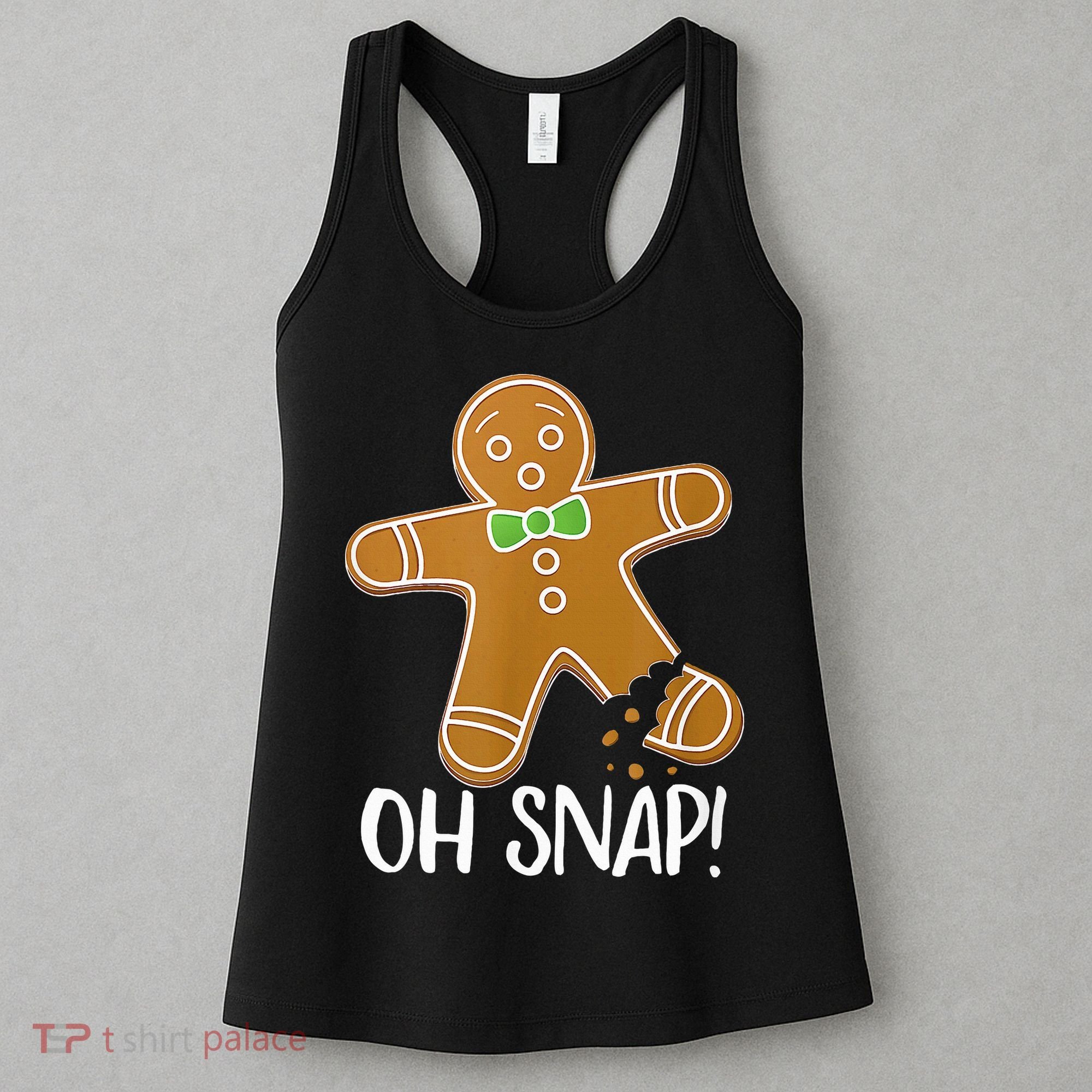 Oh Snap Gingerbread Man Cookie Broken Leg Women's Tank Top