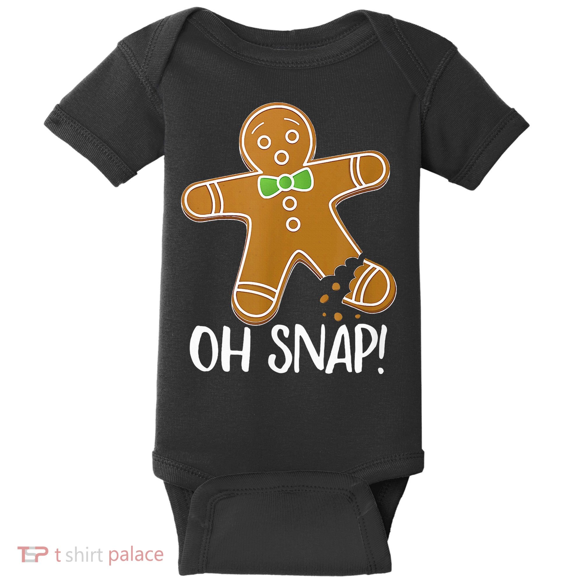 Oh Snap Gingerbread Man Cookie Broken Leg Baby Bodysuit