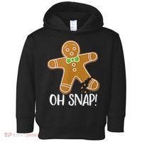 Oh Snap Gingerbread Man Cookie Broken Leg Toddler Hoodie thumb 0