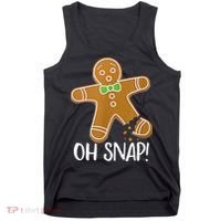 Oh Snap Gingerbread Man Cookie Broken Leg Tank Top thumb 0