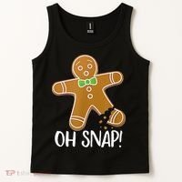 Oh Snap Gingerbread Man Cookie Broken Leg Tank Top thumb 2