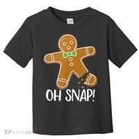 Oh Snap Gingerbread Man Cookie Broken Leg Toddler T-Shirt thumb 0