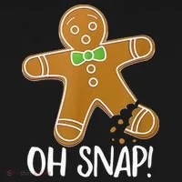Oh Snap Gingerbread Man Cookie Broken Leg Toddler T-Shirt thumb 4