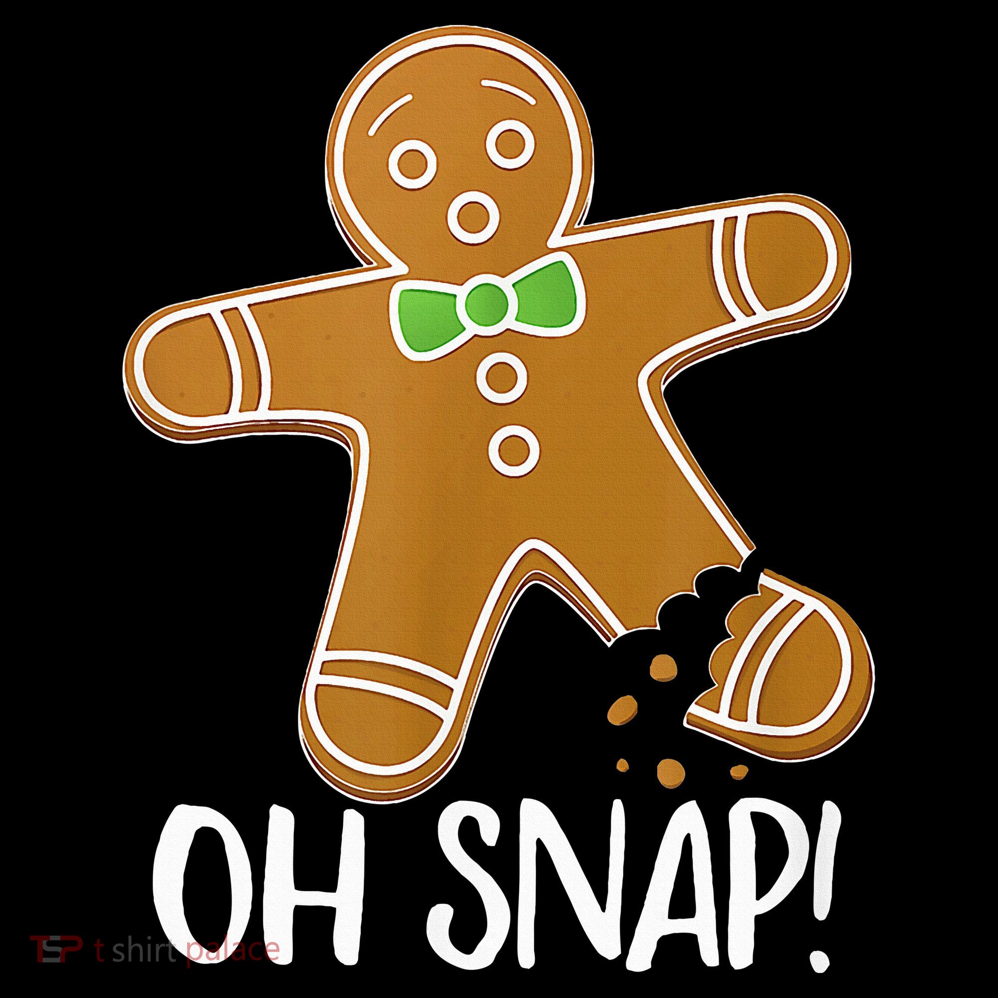 Oh Snap Gingerbread Man Cookie Broken Leg Women's Long Sleeve Shirt
