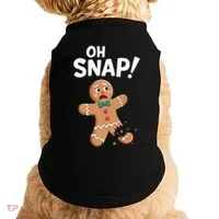 Oh Snap Gingerbread Man Doggie Tank thumb 0