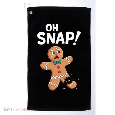 Oh Snap Gingerbread Man Golf Towel