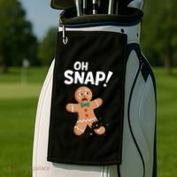 Oh Snap Gingerbread Man Golf Towel thumb 2