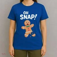 Oh Snap Gingerbread Man T-Shirt thumb 4