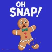 Oh Snap Gingerbread Man T-Shirt thumb 7