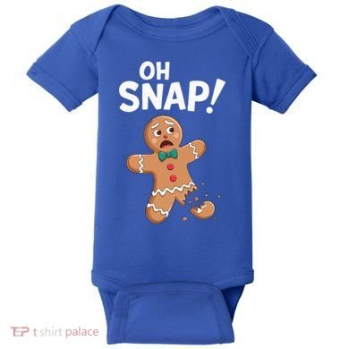 Oh Snap Gingerbread Man Baby Bodysuit
