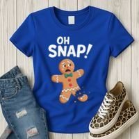 Oh Snap Gingerbread Man Women's T-Shirt thumb 3