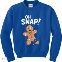 Oh Snap Gingerbread Man Kids Sweatshirt thumb 0