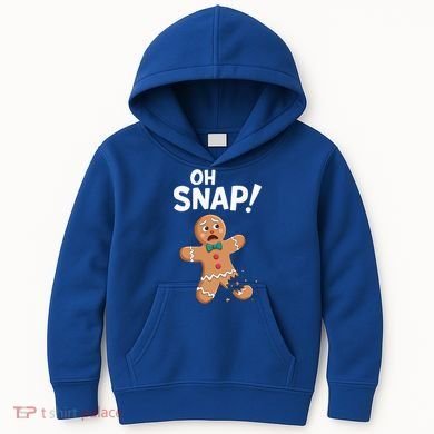 Oh Snap Gingerbread Man Kids Hoodie