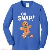 Oh Snap Gingerbread Man Kids Long Sleeve Shirt thumb 0