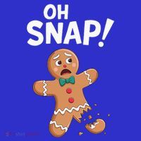 Oh Snap Gingerbread Man Kids Long Sleeve Shirt thumb 2