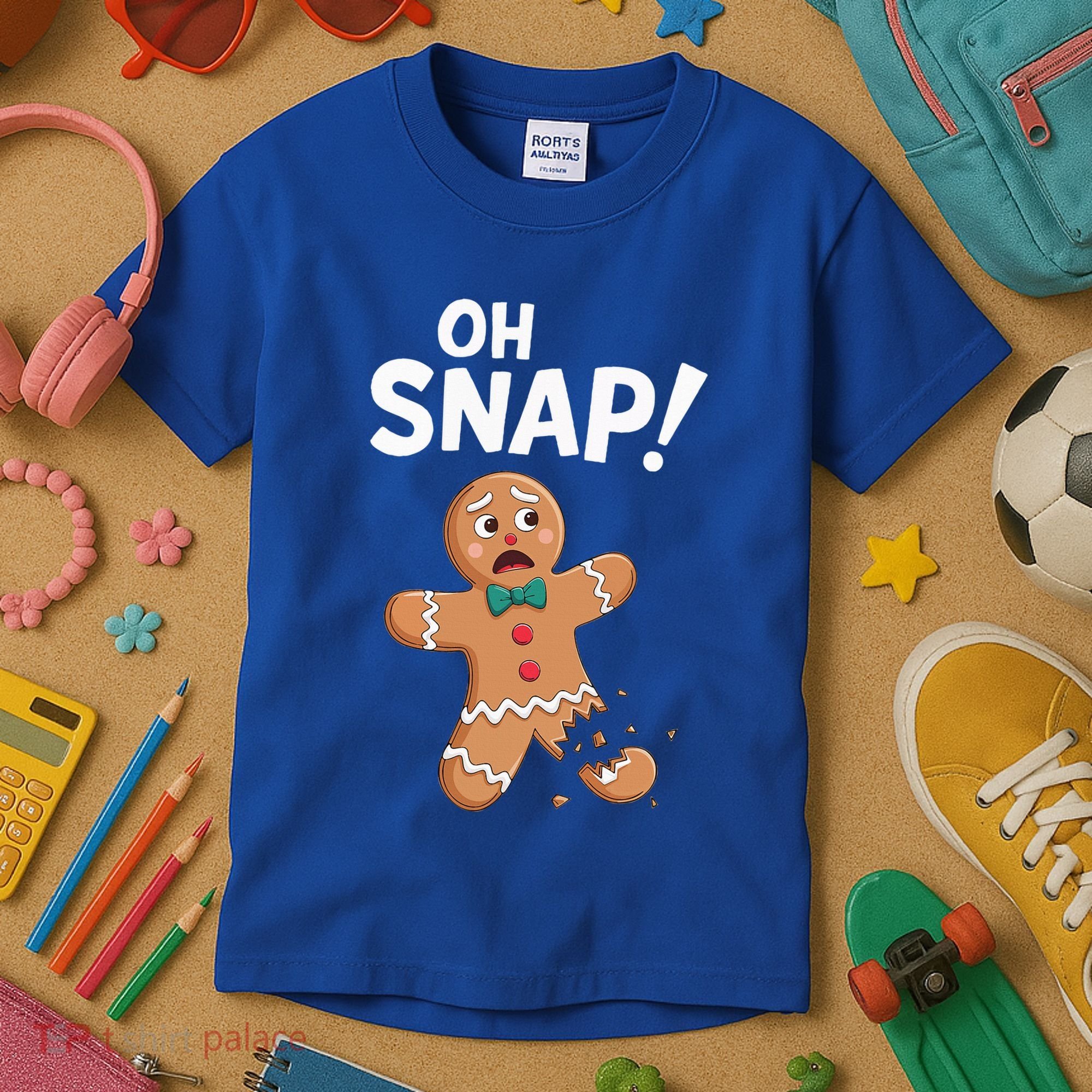Oh Snap Gingerbread Man Kids T-Shirt