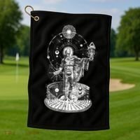 Occult Sacred Geometry Golf Towel thumb 1