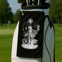Occult Sacred Geometry Golf Towel thumb 2