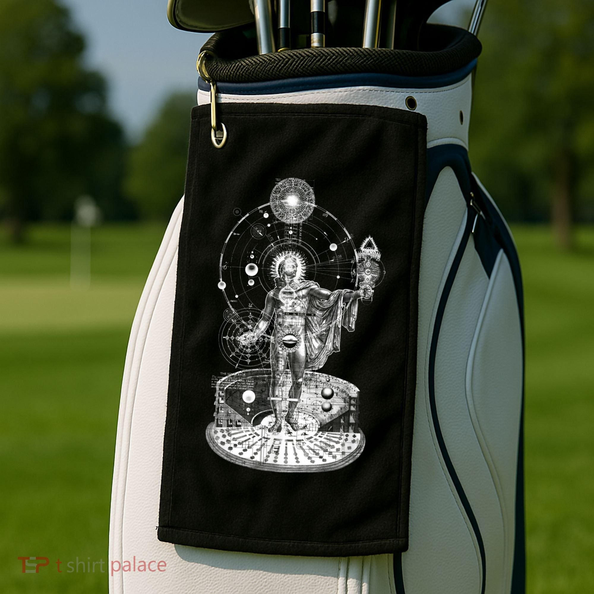 Occult Sacred Geometry Golf Towel