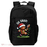 Oh Snap Gingerbreadman Christmas Football  Backpack thumb 0