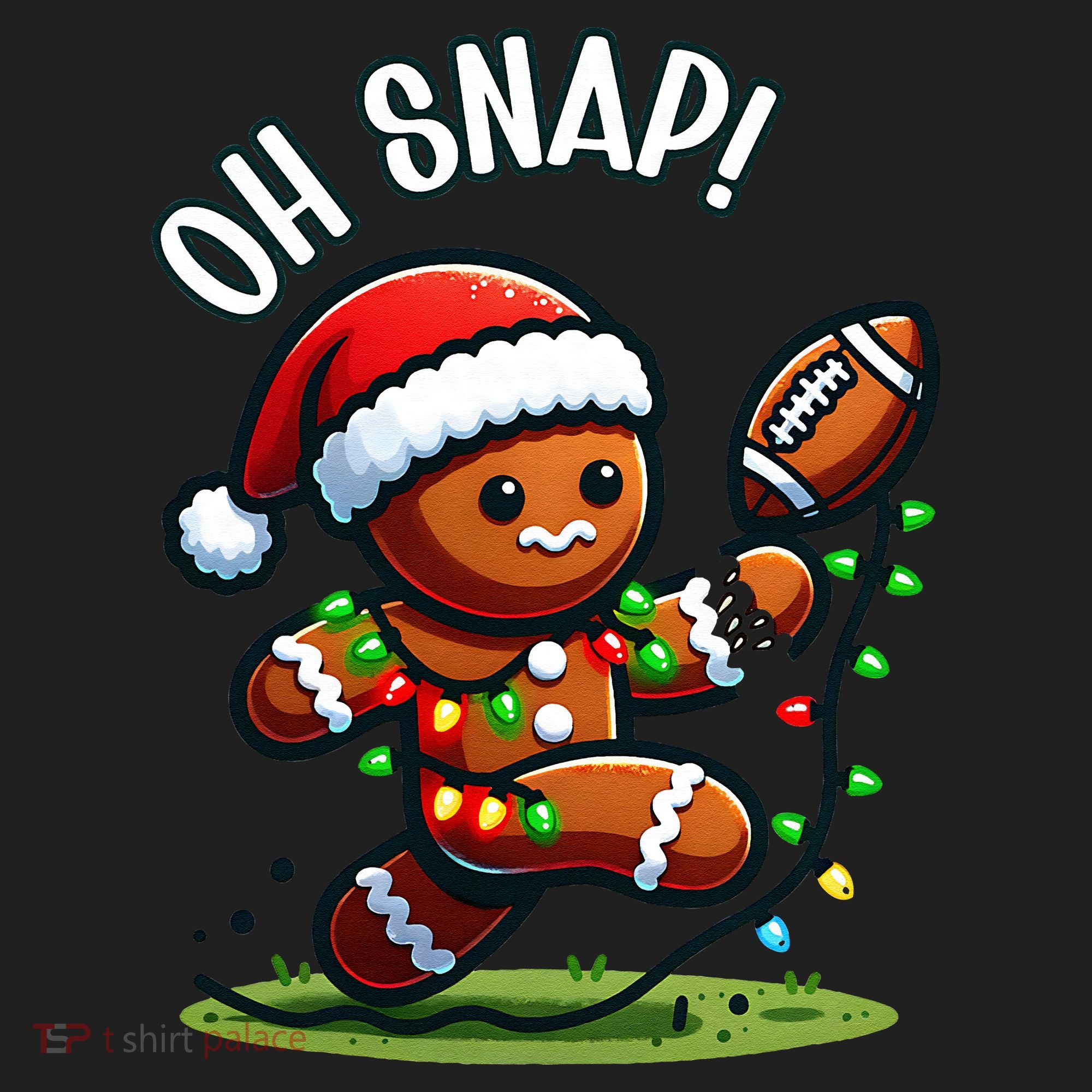 Oh Snap Gingerbreadman Christmas Football  Beanie