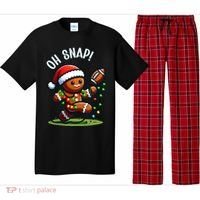 Oh Snap Gingerbreadman Christmas Football  Pajama Set thumb 0
