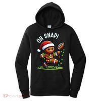 Oh Snap Gingerbreadman Christmas Football  Women's Hoodie thumb 0