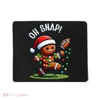 Oh Snap Gingerbreadman Christmas Football  Mousepad thumb 0