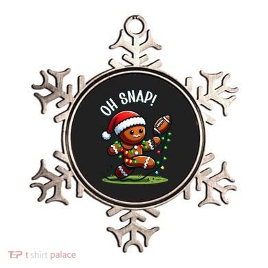 Oh Snap Gingerbreadman Christmas Football  Ornament
