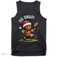 Oh Snap Gingerbreadman Christmas Football  Tank Top thumb 0