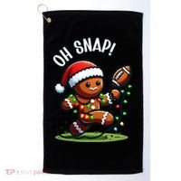 Oh Snap Gingerbreadman Christmas Football  Golf Towel thumb 0