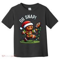 Oh Snap Gingerbreadman Christmas Football  Toddler T-Shirt thumb 0