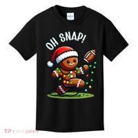 Oh Snap Gingerbreadman Christmas Football  Kids T-Shirt thumb 0