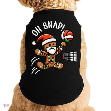 Oh Snap Gingerbreadman Christmas Volleyball Doggie Tank