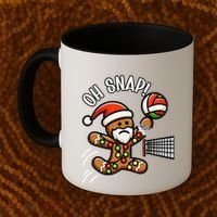 Oh Snap Gingerbreadman Christmas Volleyball Coffee Mug thumb 2