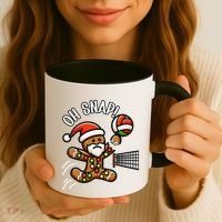 Oh Snap Gingerbreadman Christmas Volleyball Coffee Mug thumb 3