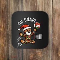 Oh Snap Gingerbreadman Christmas Volleyball Coaster thumb 0