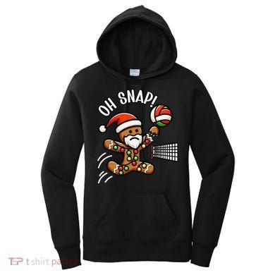 Oh Snap Gingerbreadman Christmas Volleyball Women's Hoodie