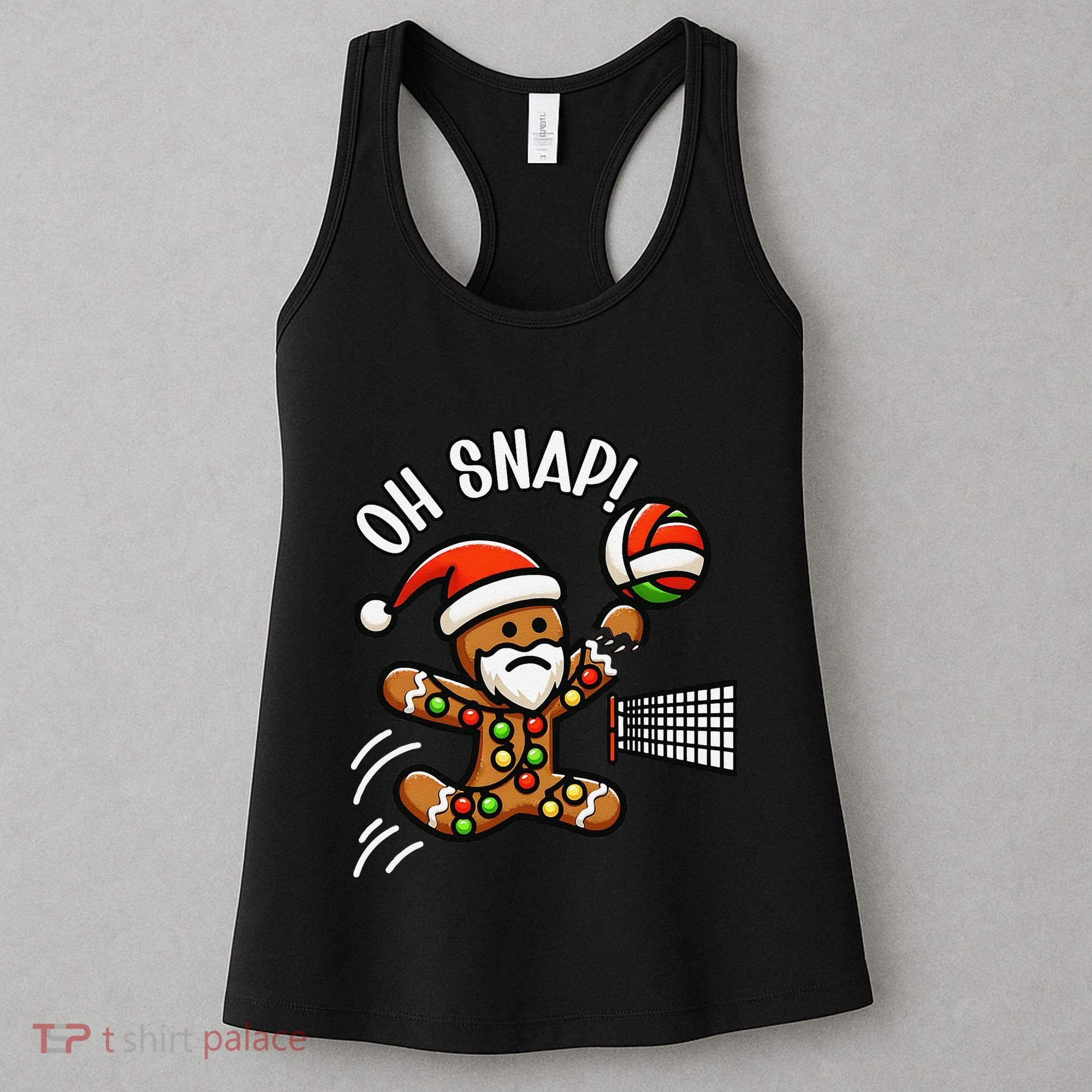 Oh Snap Gingerbreadman Christmas Volleyball Women's Tank Top