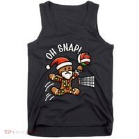 Oh Snap Gingerbreadman Christmas Volleyball Tank Top thumb 0