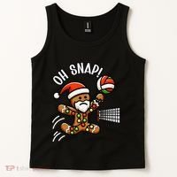 Oh Snap Gingerbreadman Christmas Volleyball Tank Top thumb 2