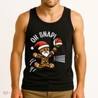 Oh Snap Gingerbreadman Christmas Volleyball Tank Top thumb 3