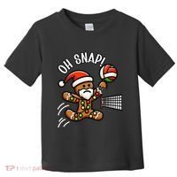 Oh Snap Gingerbreadman Christmas Volleyball Toddler T-Shirt thumb 0