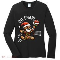 Oh Snap Gingerbreadman Christmas Volleyball Women's Long Sleeve Shirt thumb 0