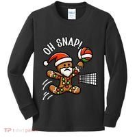 Oh Snap Gingerbreadman Christmas Volleyball Kids Long Sleeve Shirt thumb 0