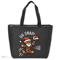 Oh Snap Gingerbreadman Christmas Volleyball Tote Bag thumb 0