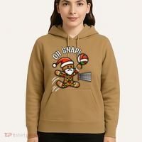 Oh Snap Gingerbreadman Christmas Volleyball Hoodie thumb 5