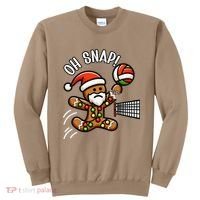 Oh Snap Gingerbreadman Christmas Volleyball Sweatshirt thumb 0