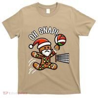 Oh Snap Gingerbreadman Christmas Volleyball T-Shirt thumb 0