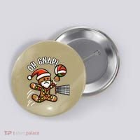 Oh Snap Gingerbreadman Christmas Volleyball Button thumb 0